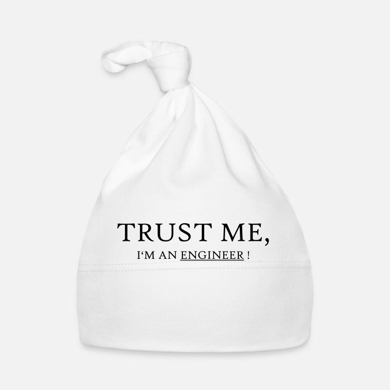 Trust me I'm an Engineer - Baby Bio-Mütze - Weiß
