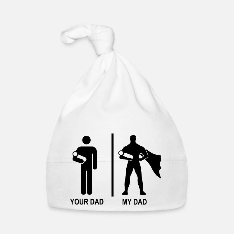 your dad, my dad - Bonnet bio Bébé - blanc