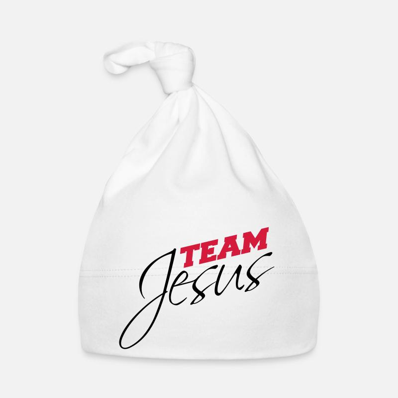 Équipe catholique Jésus-Christ évangélique - Bonnet bio Bébé - blanc