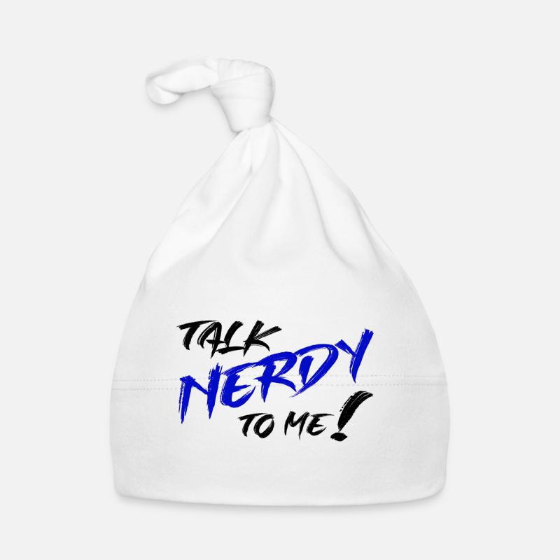 Nerd Graffiti Blue Organic Baby Cap