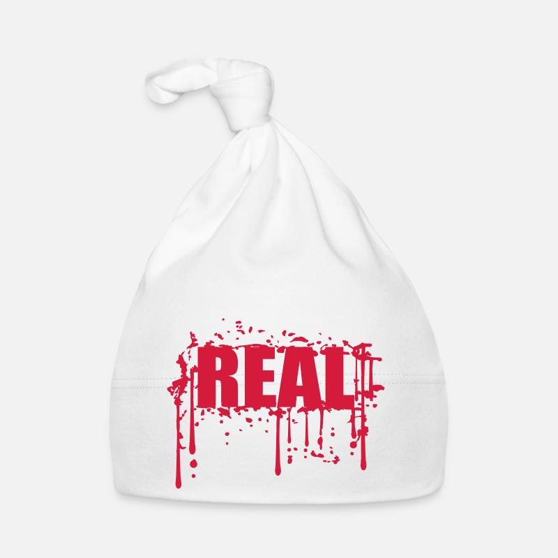 of course bloody frame edging real red blood g Organic Baby Cap