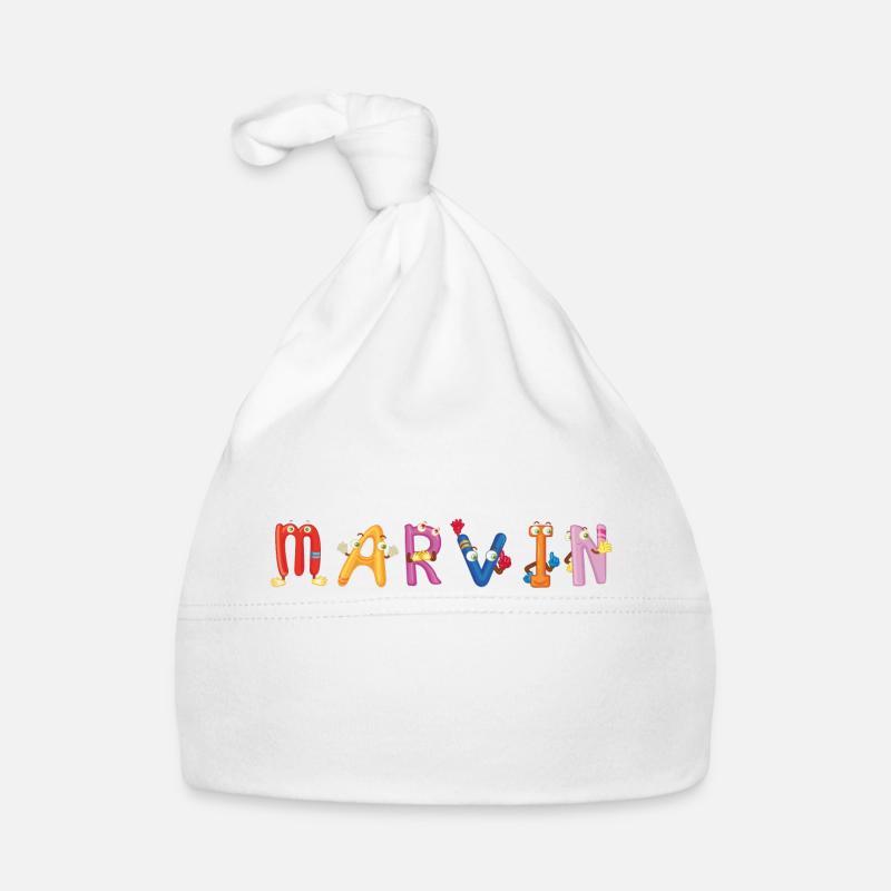 Marvin - Baby Bio-Mütze - Weiß