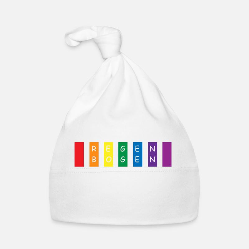 Regenbogen Baby Bio-Mütze