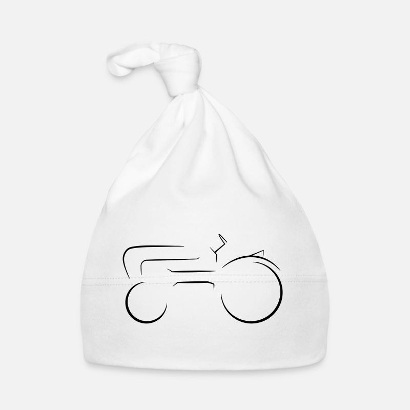 Deutscher Traktor Oldtimer Strichzeichnung  Baby Bio-Mütze