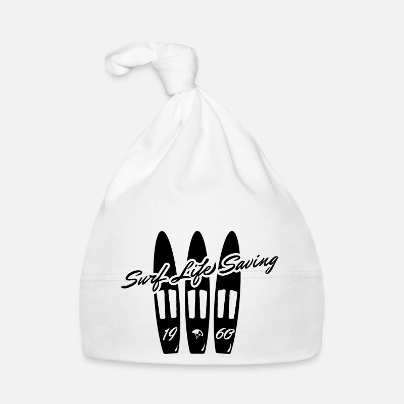 Surf Life Saving - Organic Baby Cap - white