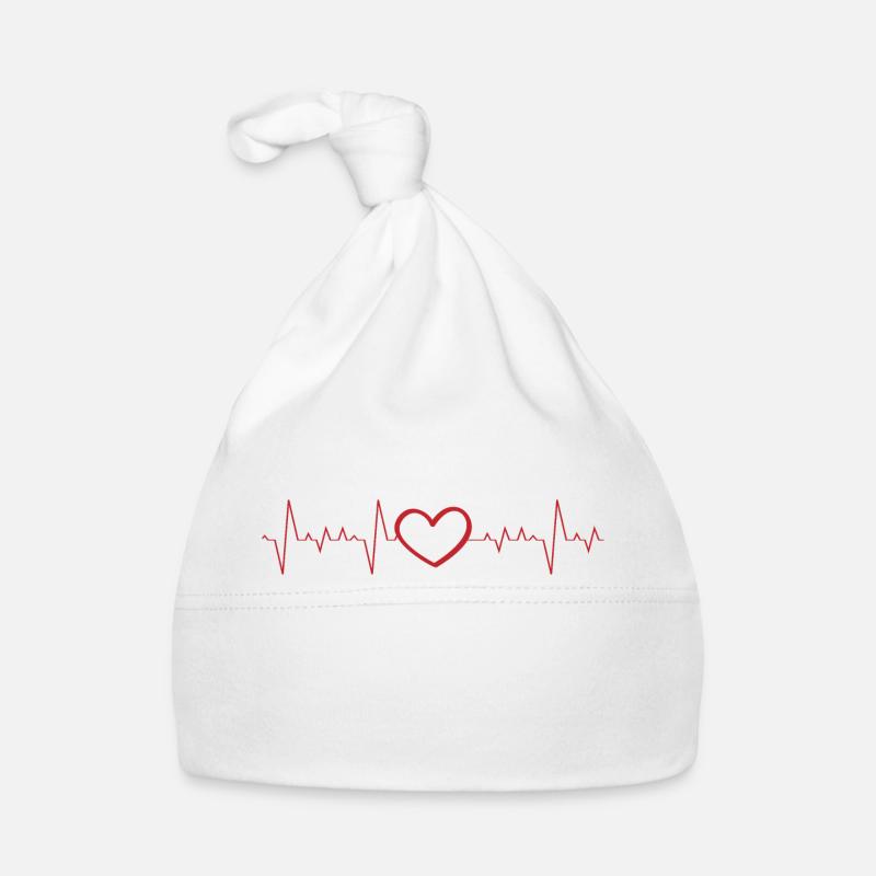 Cardiogram Pulse Organic Baby Cap