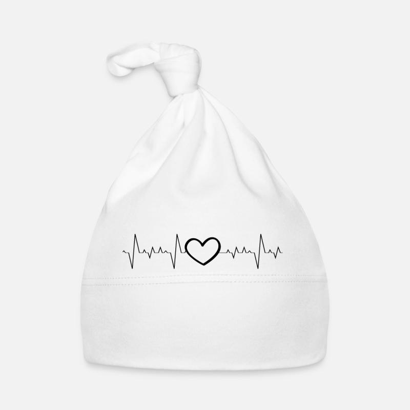 Cardiogram Pulse Organic Baby Cap