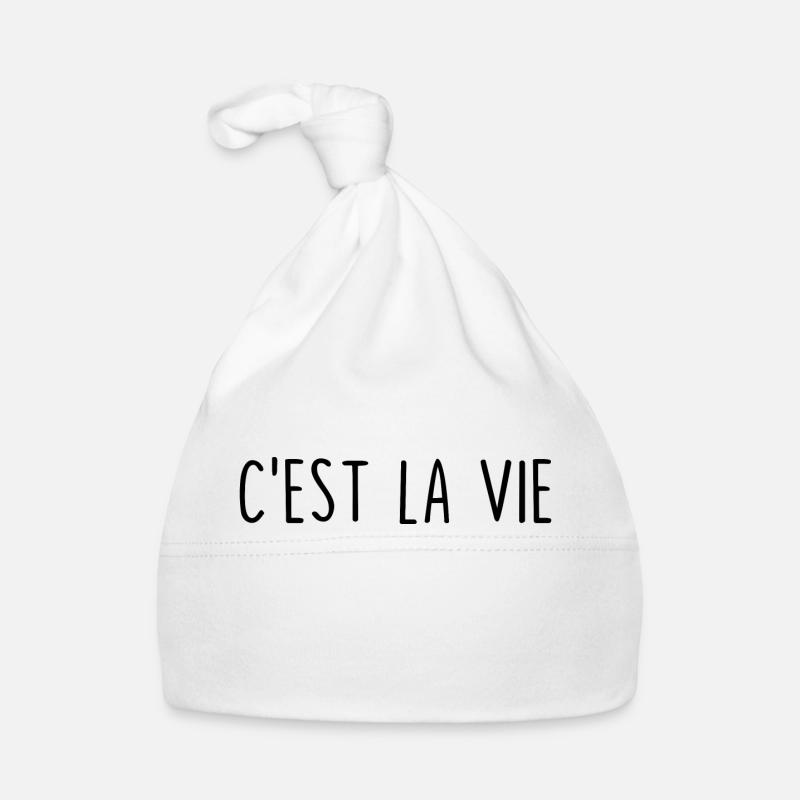 C’est La Vie - Bonnet bio Bébé - blanc