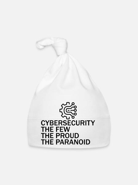 Cybersecurity The Few The Proud The Paranoid 6 - Organic Baby Cap - white - Front