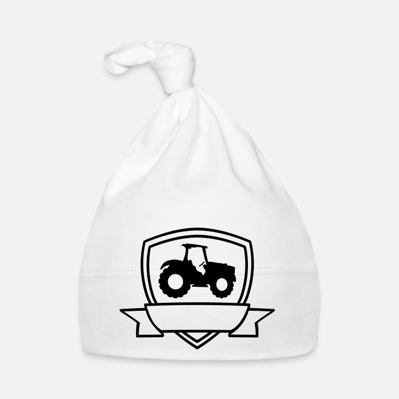 Banner Shield Tractor Organic Baby Cap
