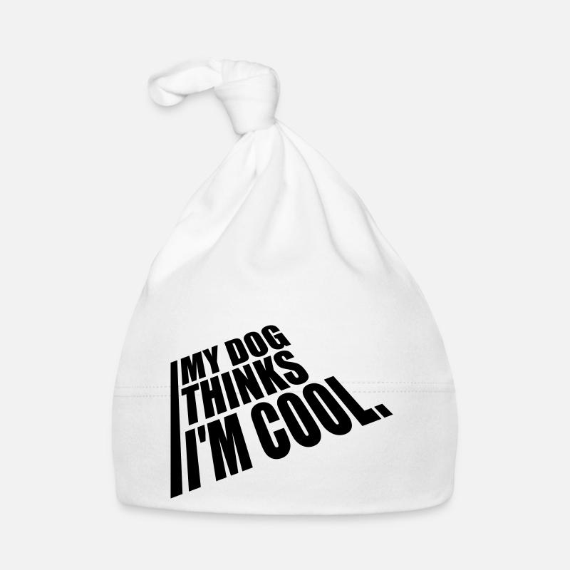 Dog thinks in the cool Organic Baby Cap