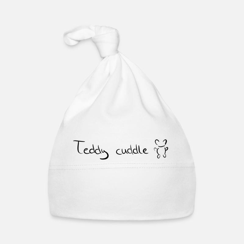 Cidre en peluche - Bonnet bio Bébé - blanc