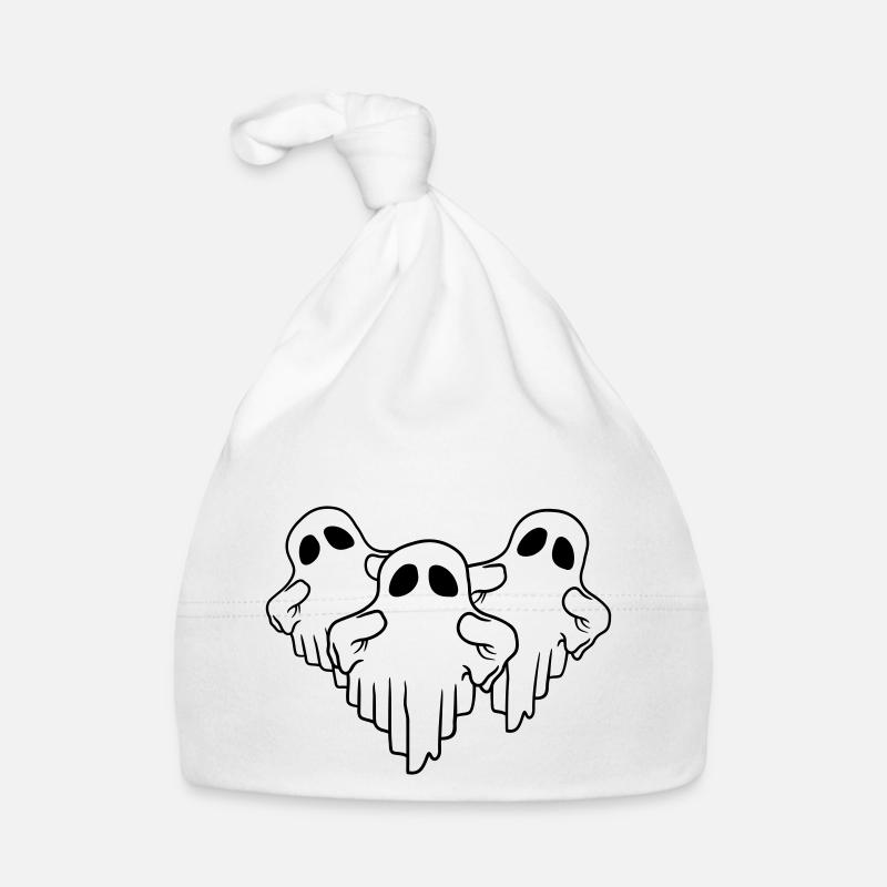 Team 3 funny ghosts Organic Baby Cap