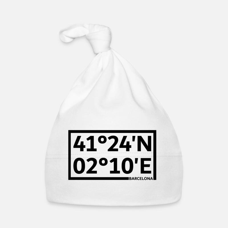 Coordonnées de Barcelone Bonnet bio Bébé