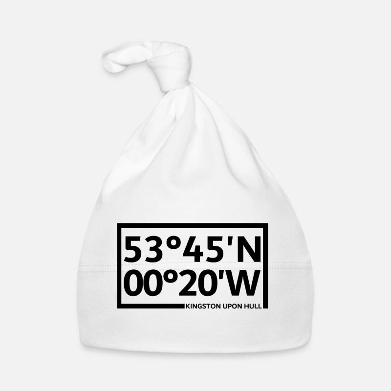 Kingston upon Hull Coordinates Organic Baby Cap