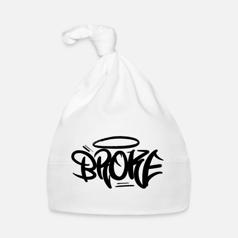 Style de conception de graffiti brisé Bonnet bio Bébé