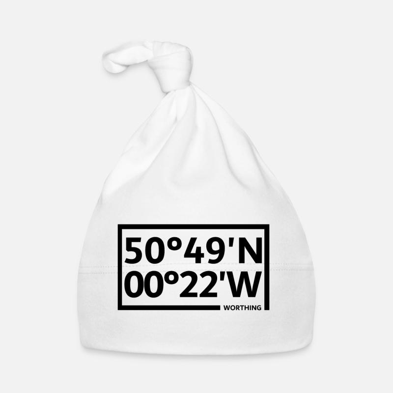 Worthing Coordinates Organic Baby Cap