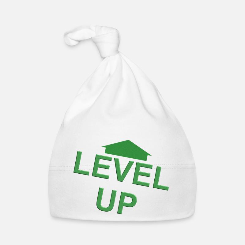 Level Up vert flèche Bonnet bio Bébé