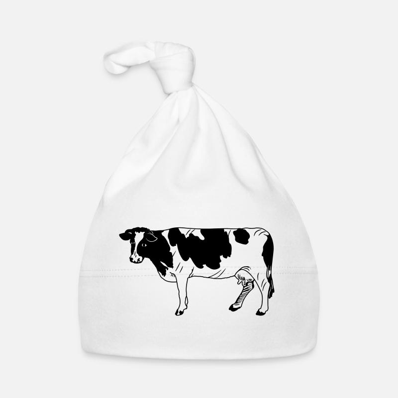 Kuh schwarzpelzig, Milchrasse Baby Bio-Mütze