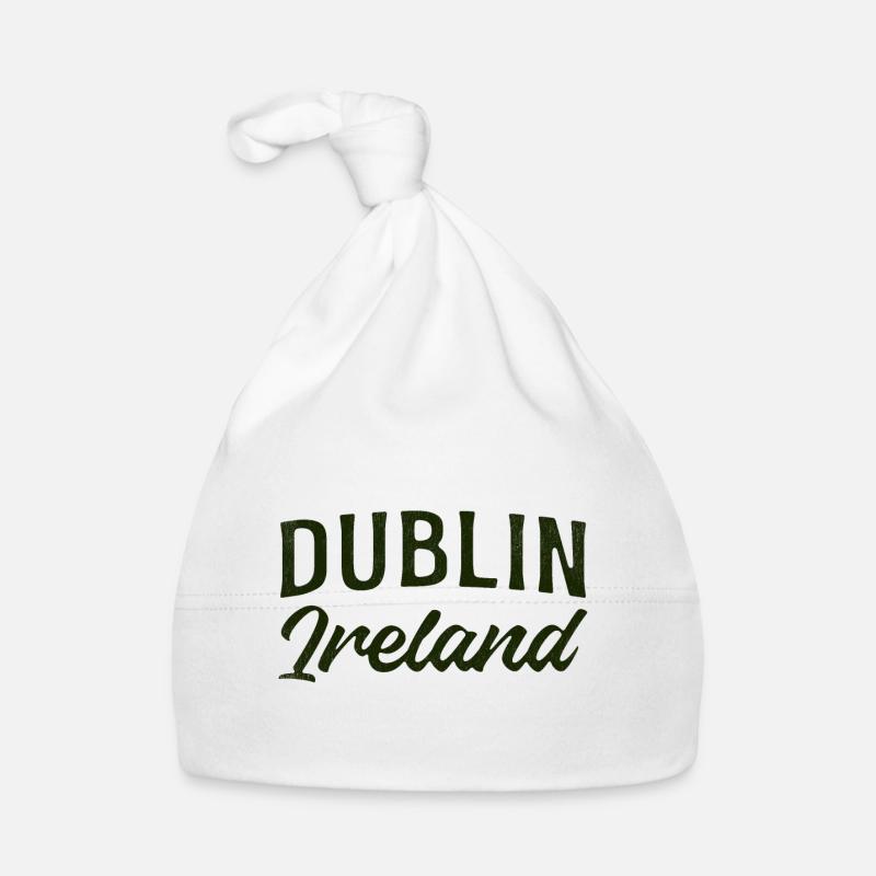Typographie de l’écriture Dublin Ireland Bonnet bio Bébé