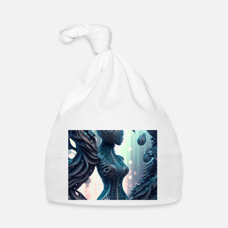 Femme arbre - Bonnet bio Bébé - blanc