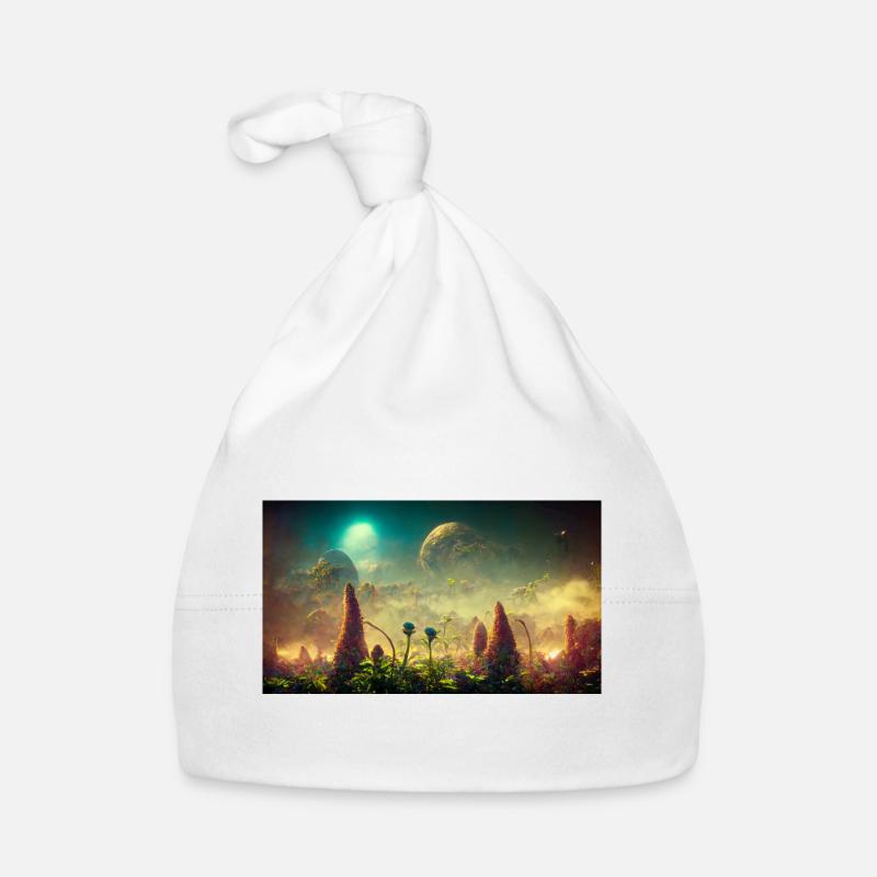 Futuristic world Organic Baby Cap