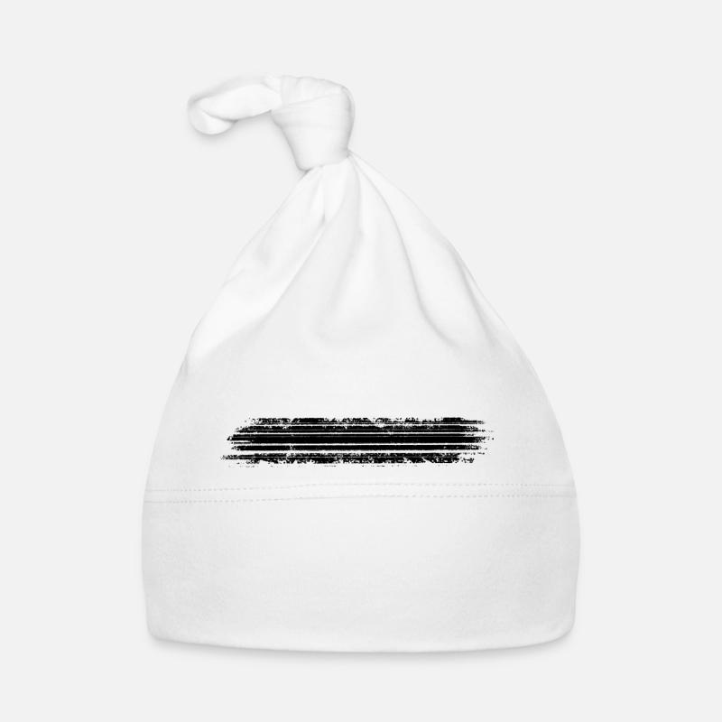 Sort minus bindestreg Babyhue af økologisk bomuld