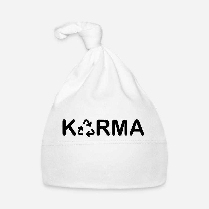 KARMA - Organic Baby Cap - white