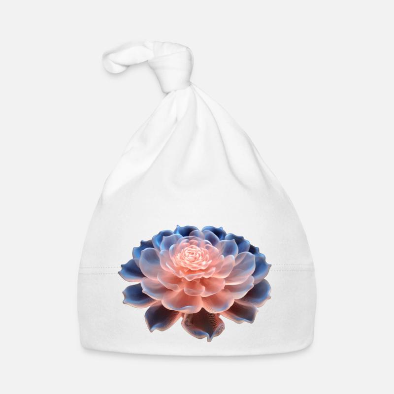 3D Flower Organic Baby Cap