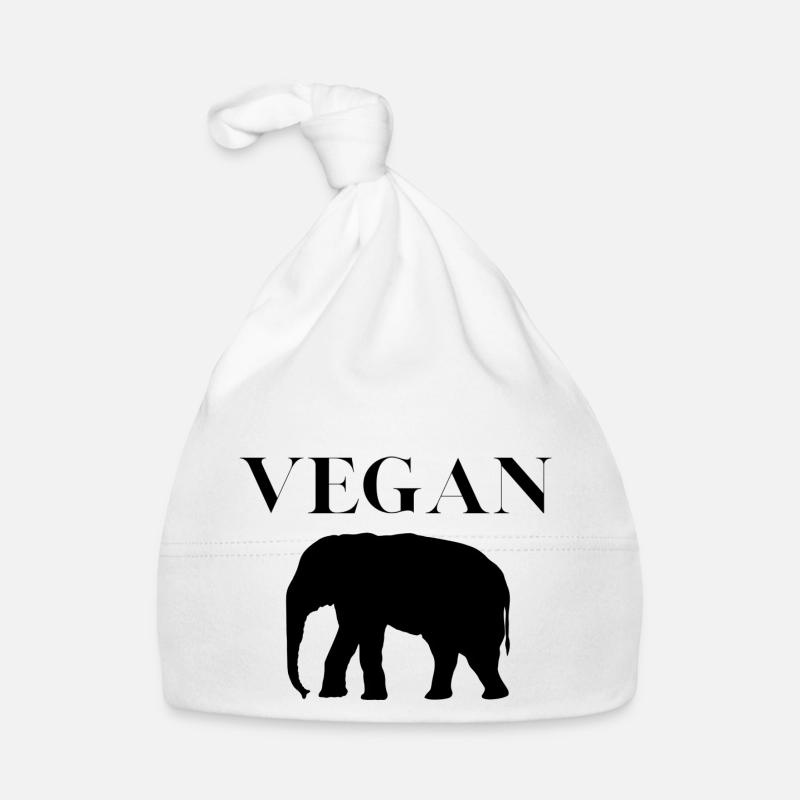 Éléphant végétalien Bonnet bio Bébé