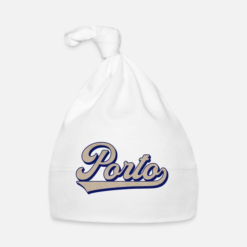 Porto Script Vintage Stil Baby Bio-Mütze