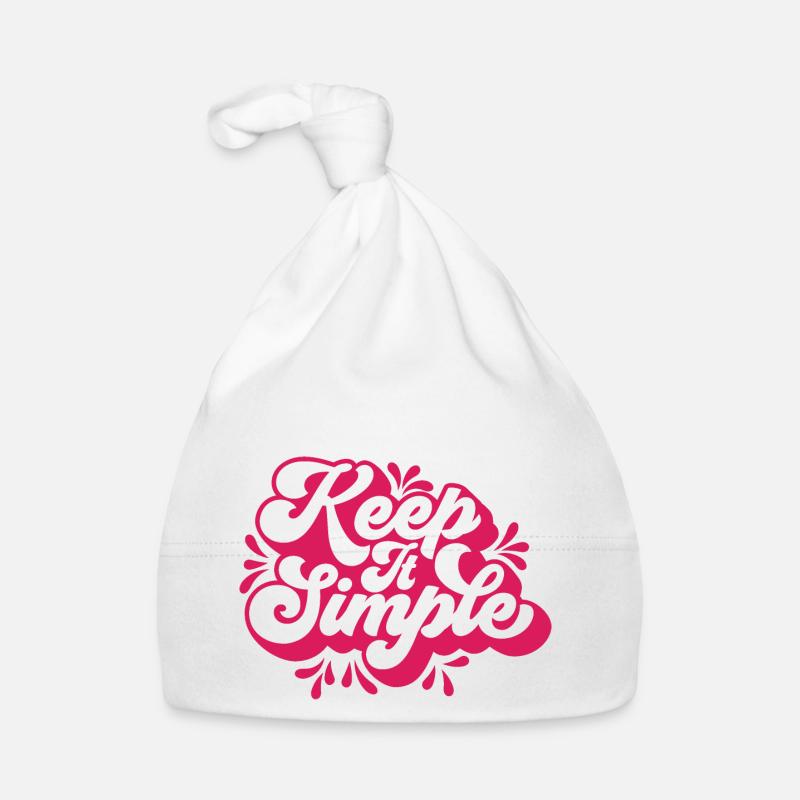 Halte es einfach Baby Bio-Mütze