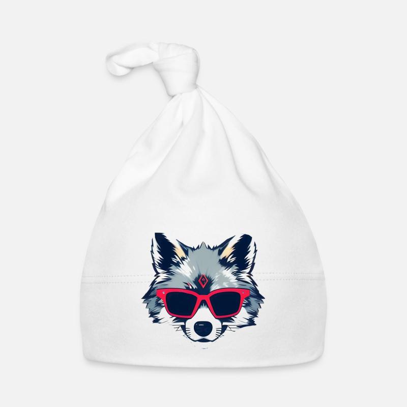 lustiger Wolf Baby Bio-Mütze