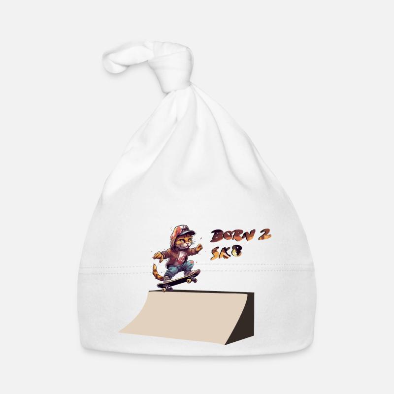 Chat à bord Bonnet bio Bébé