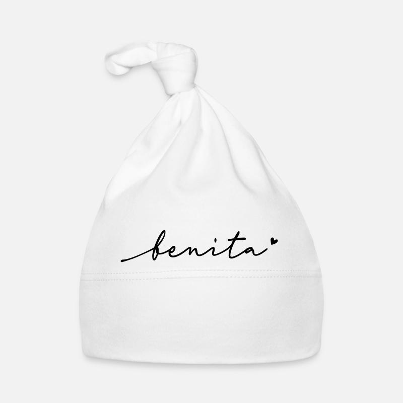 Benita Cursive Name Organic Baby Cap