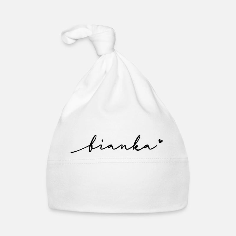 Bianka Cursive Name Organic Baby Cap