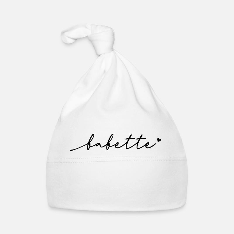 Nom cursif de Babette Bonnet bio Bébé