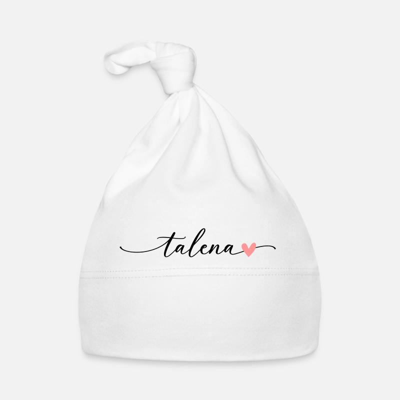 Police de calligraphie de nom Talena Bonnet bio Bébé