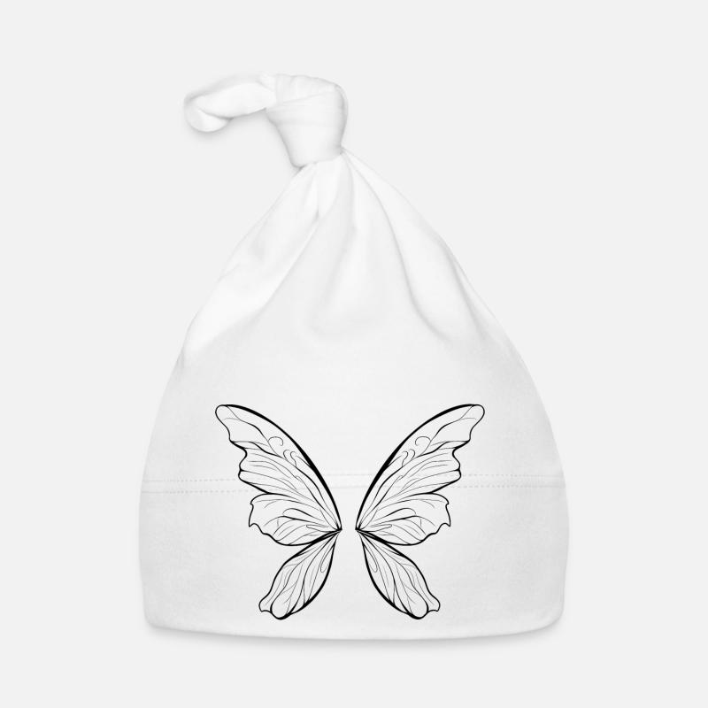Ailes de fée - Bonnet bio Bébé - blanc