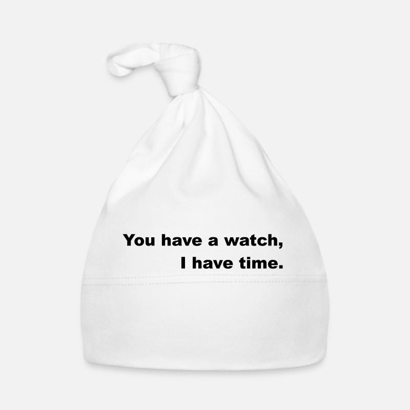 Ayez le temps ou suivez l’horloge. Bonnet bio Bébé