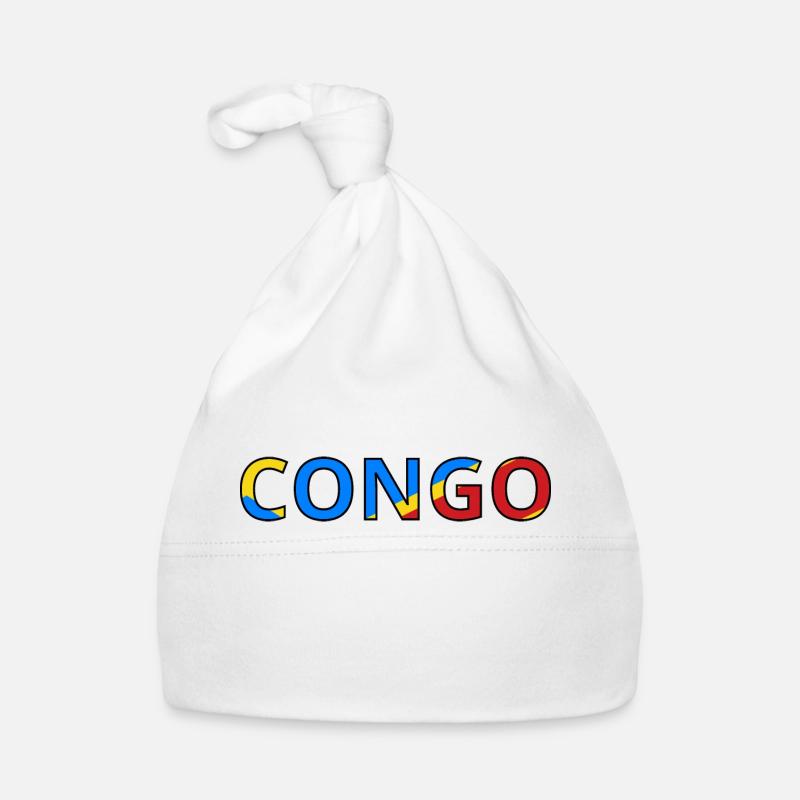 Drapeau Congo (Rép. dém.) Bonnet bio Bébé