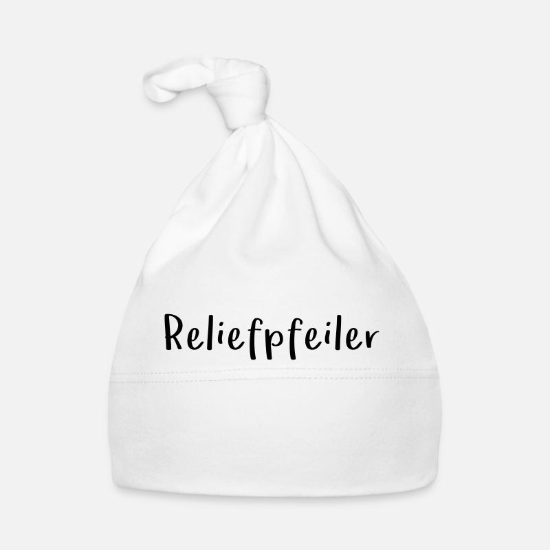 Anagram Reliefpfeiler Text Logo Fun Baby Bio-Mütze