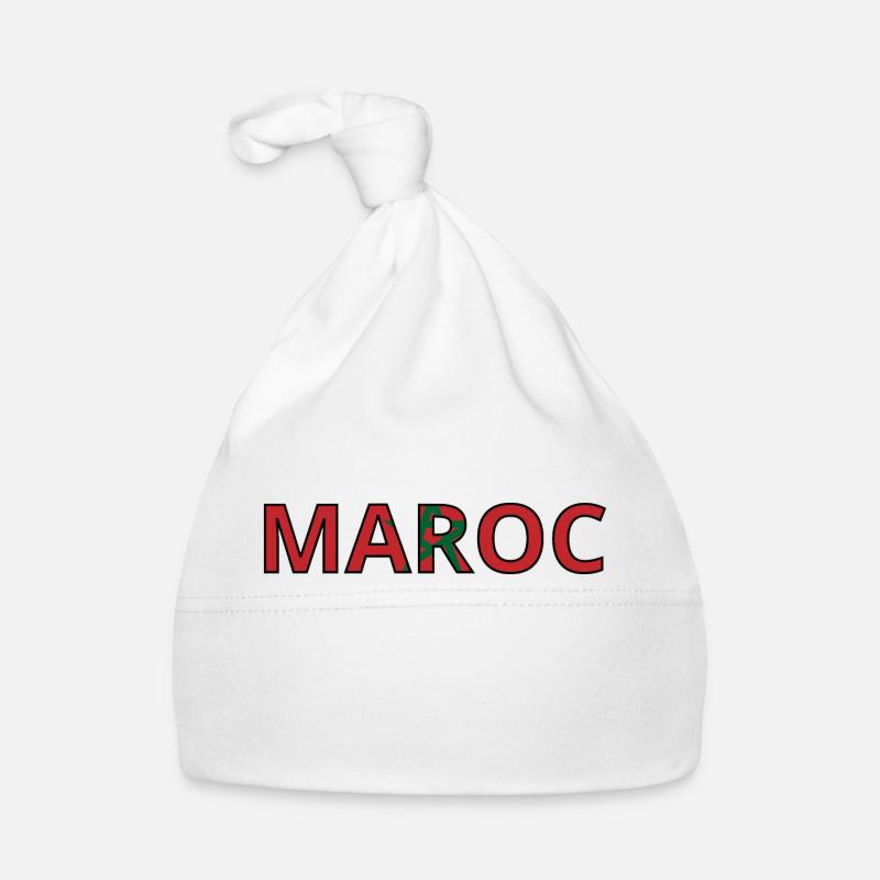 Drapeau Maroc Bonnet bio Bébé