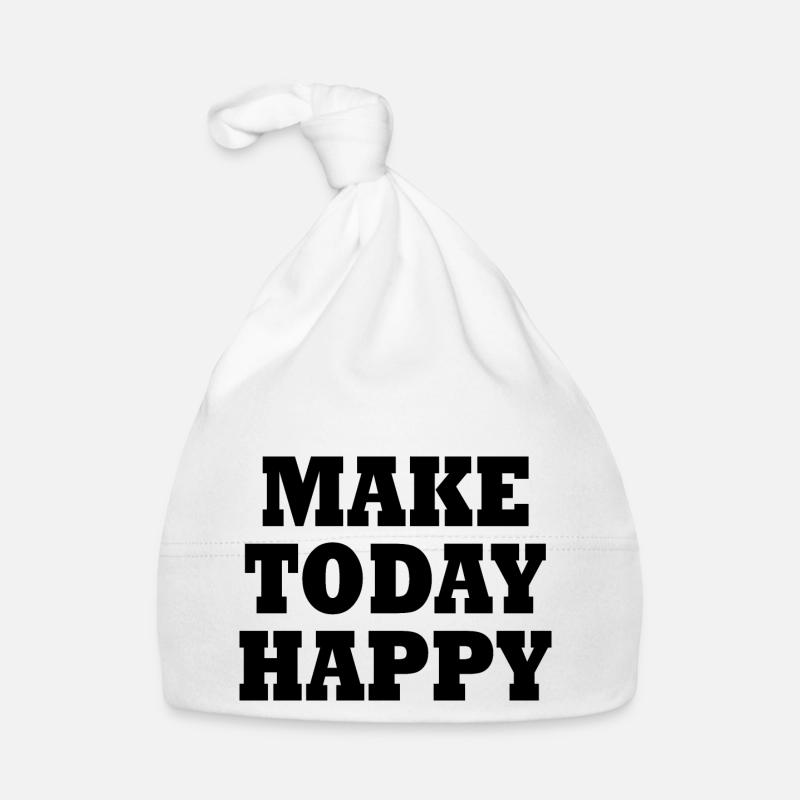 Make today happy Bonnet bio Bébé