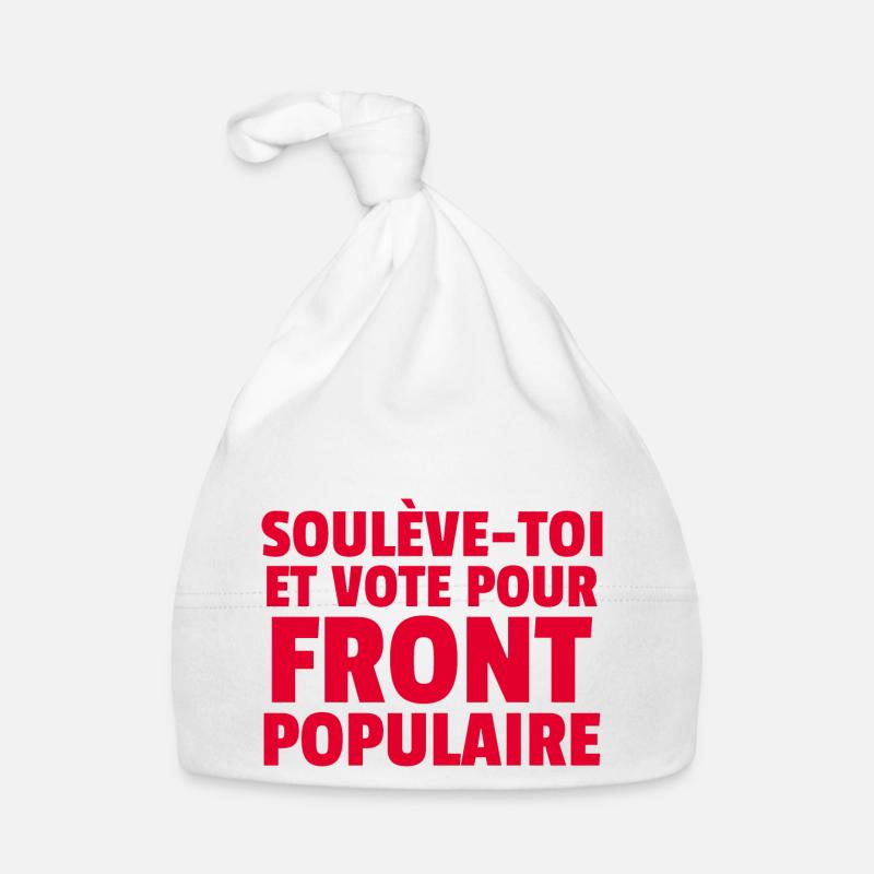Front populaire - élections législatives 2024 Bonnet bio Bébé