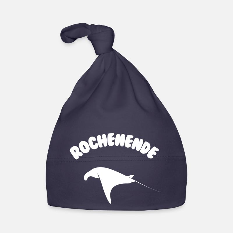 Funny Ray End Gift for Manta Ray Fans Organic Baby Cap