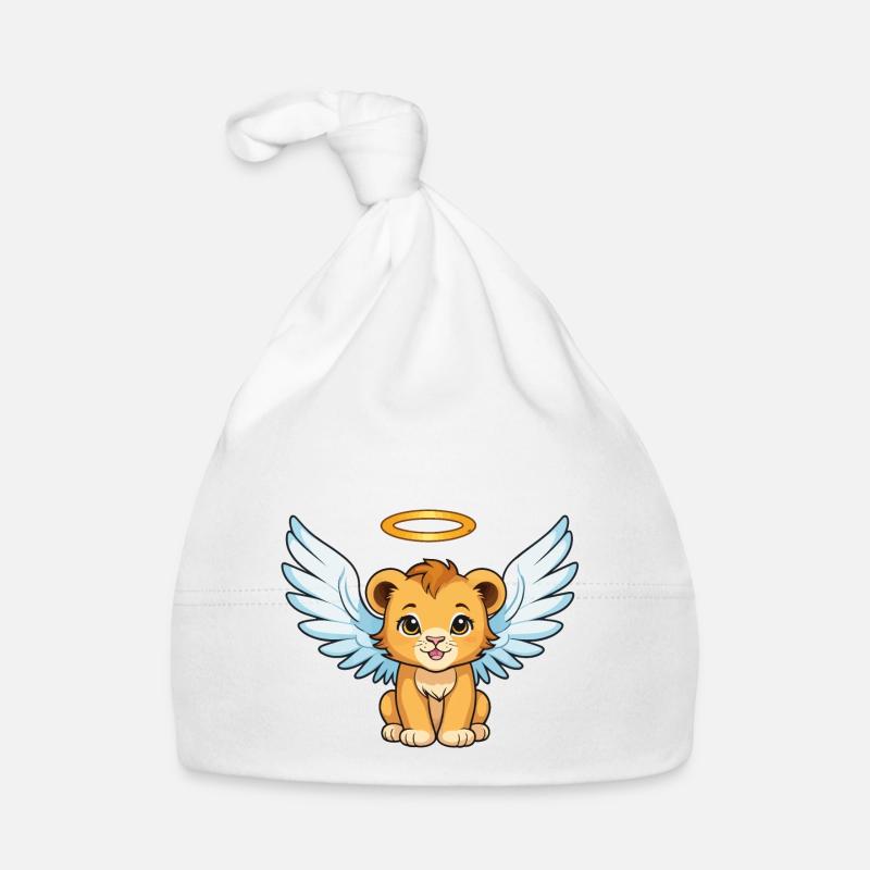 Lion Bébé Ange – Doux et Céleste Bonnet bio Bébé