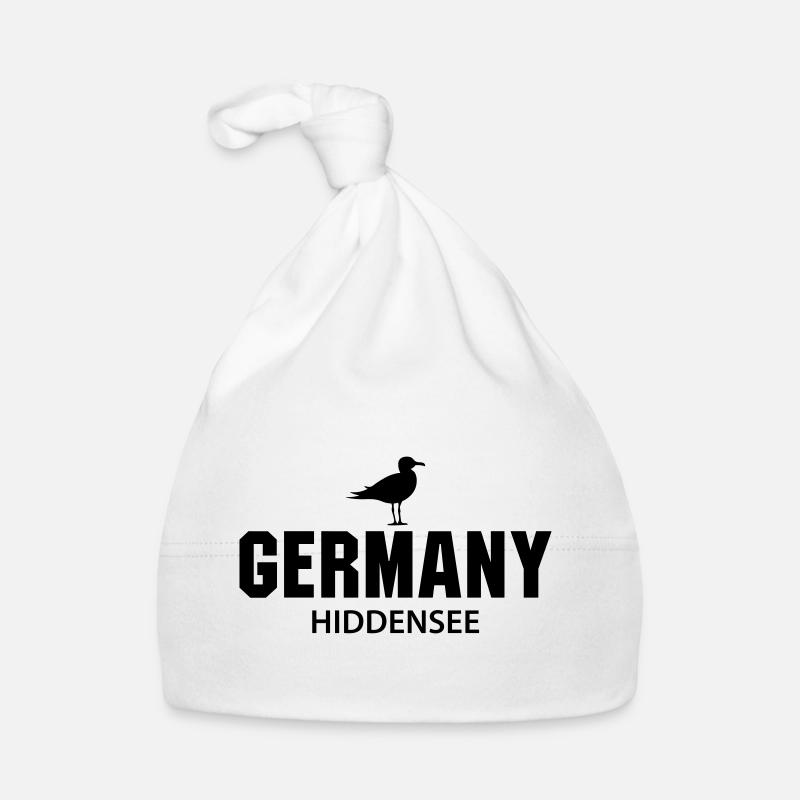 Hiddensee GERMANY - Baby Bio-Mütze - Weiß