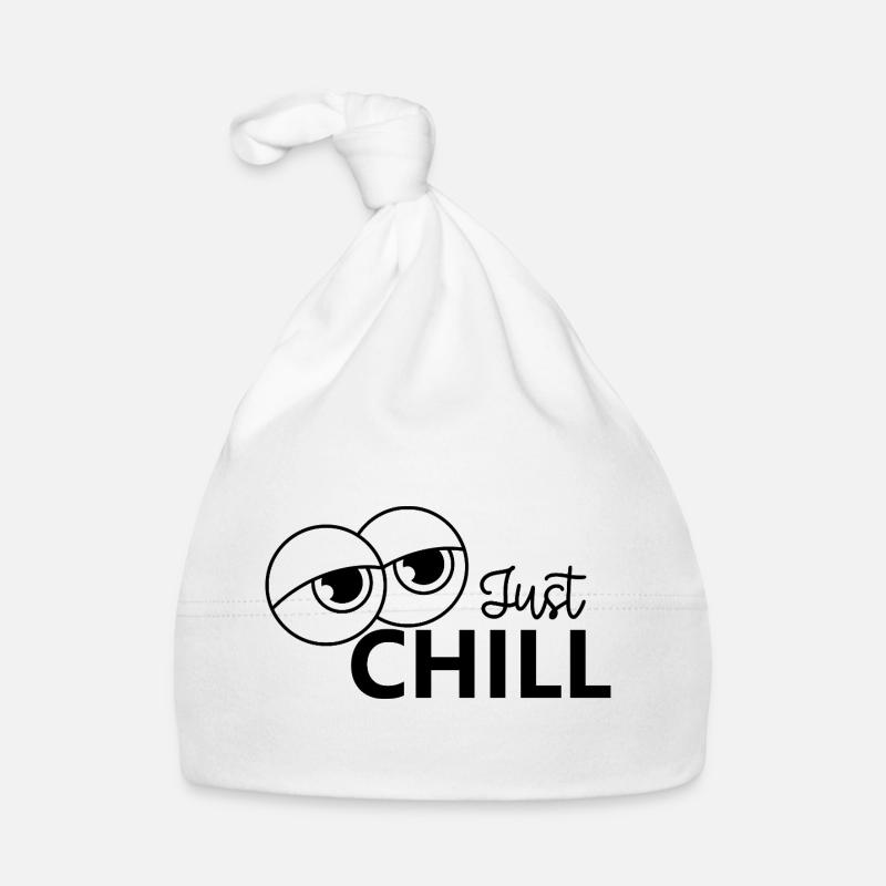 Juste se détendre / Juste détendu - Bonnet bio Bébé - blanc