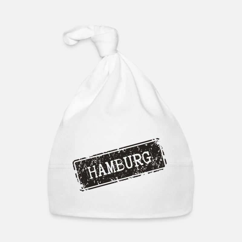 Conception de motif de la ville de Hambourg Bonnet bio Bébé